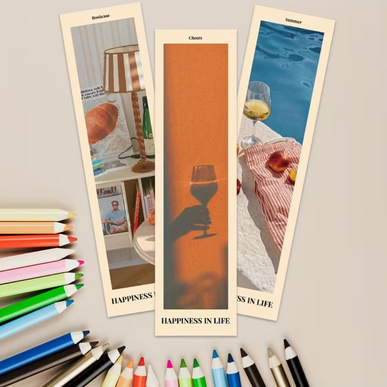 🌅Happy Life Bookmark Set (30 pcs)