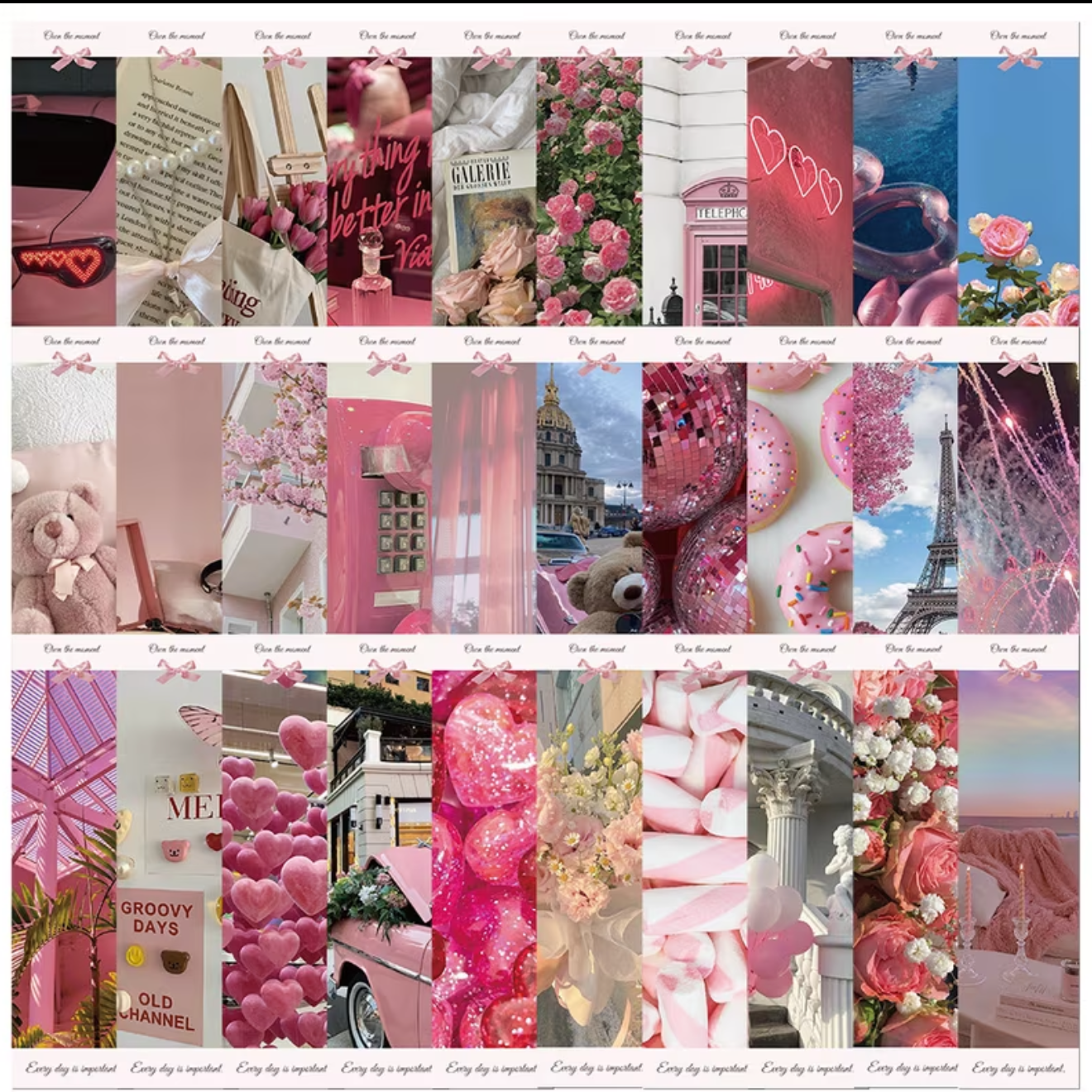 💕Pink Dreams Bookmark Set (30 pcs)