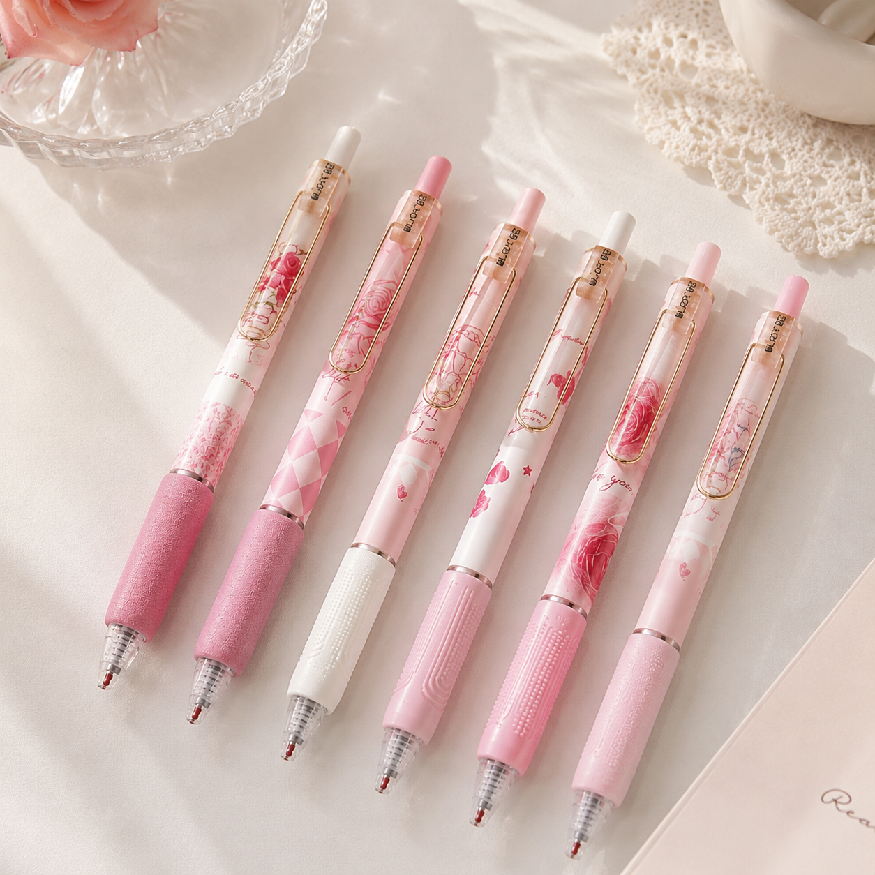 🌸Warm Rose Pen Set (2 pcs)